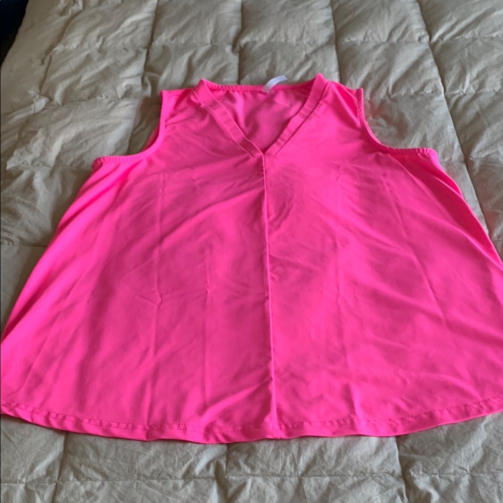Vibrant Pink Sleeveless Top